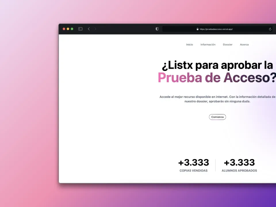 Dossier — Landing Page